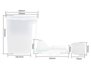 كوب بلاستيك حجم 2200 مل،  CX108A