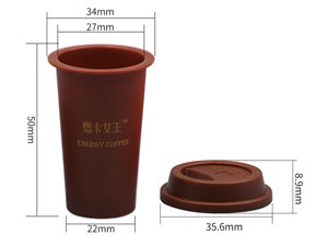 كوب بلاستيك مع غطاء حجم 18 مل،  CX079